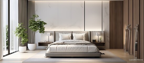 Stunning contemporary interior design for home and hotel bedrooms