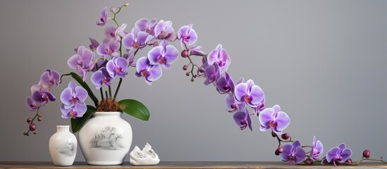 Home decoration with orchid flowers