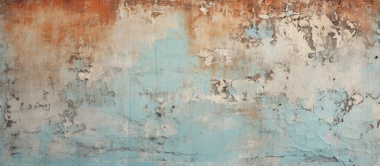 Fototapeta na wymiar Weathered wall with peeling paint
