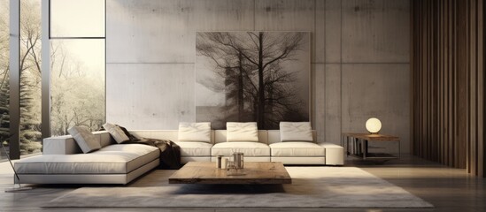 Obraz na płótnie Canvas Series about designing modern living rooms