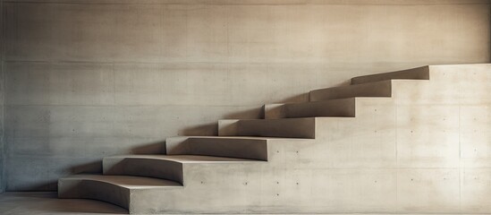 Concrete stairwell original structure simple aesthetic