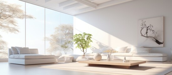 Fototapeta premium Contemporary interior with vibrant colors