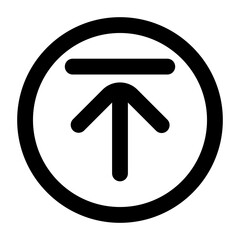 Arrow Up Icon - High-Quality Upward Arrow Symbol for Web, Mobile, Navigation, and User Interface Design