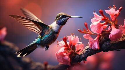 Fototapeta premium hummingbird on a flower