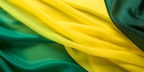 two pictures of a flag from brazil in the style of color field minimalism
