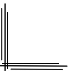 Corner Straight Line Decoration