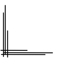 Corner Straight Line Decoration