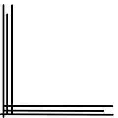 Obraz premium Corner Straight Line Decoration