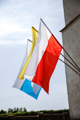 Polish Saint Mary Pope flag
