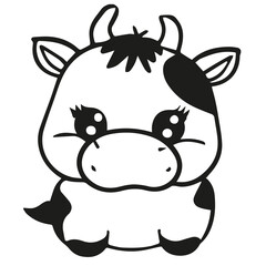 cow coloring page