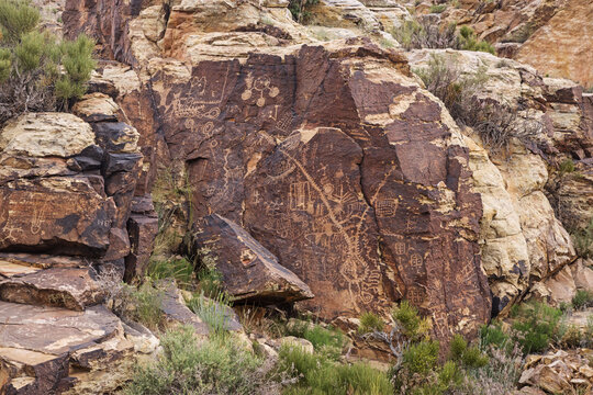 Petroglyphs At Parawan Gap