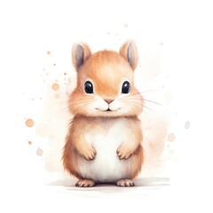 Minimalistic Drawings of an Arctic Squirrel AI Generated