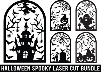 Halloween spooky laser cut bundle