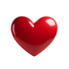 red heart isolated on white background png 