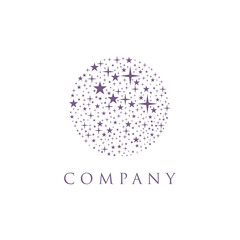 Modern round global Award star logo design vector. Stars logo design concept for related company