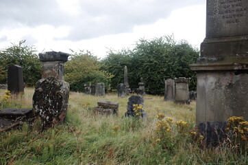 Fototapeta na wymiar graveyard in the old cemetery