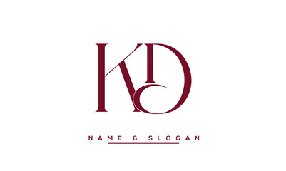 KD,  DK,  K,  D  Abstract  Letters  Logo  Monogram