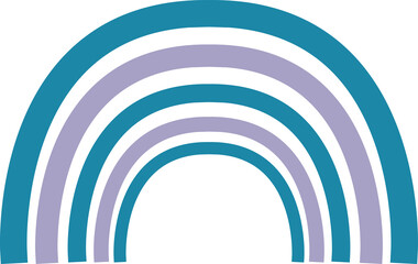 Obraz premium Cute hand drawn rainbow.