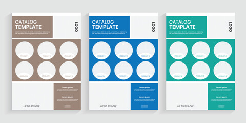New multipurpose catalogue product flier layout, company product catalog one page price list design