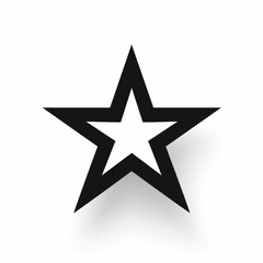 Obraz premium star icon vector on a white background