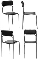 Office chair. Interior element. Isolated from the background. From different angles