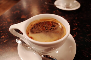 coffee at cafe