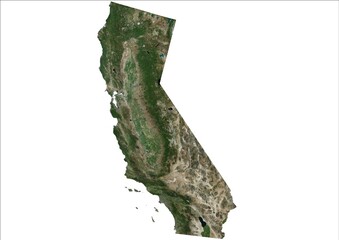 California USA HD Satellite image Map © Rumi