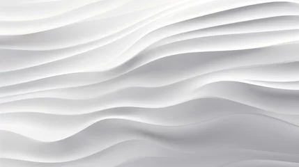 Poster Abstract white background with wavy lines © LabirintStudio