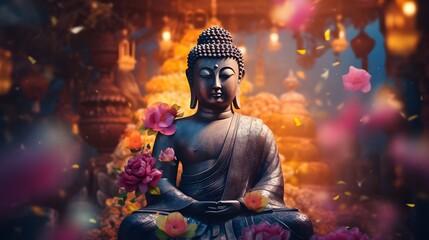 Die Weisheit des Buddha: Skulptur in Meditation
