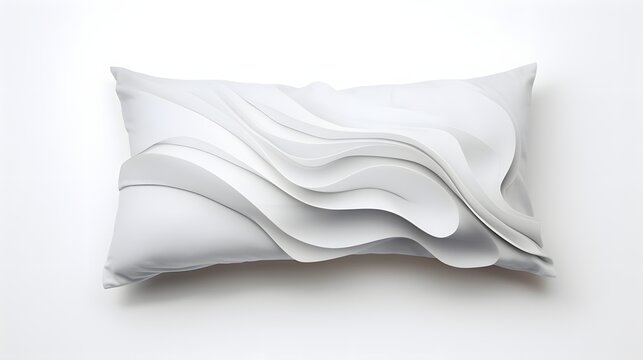 Sleeping pillow on white background