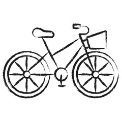 Fototapeta na wymiar Hand drawn Bicycle icon
