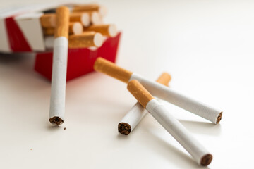 the smoking of cigarettes and nicotine addiction harmful to health