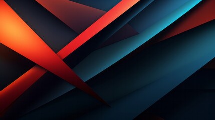 Photo of a vibrant abstract background with bold red and blue lines