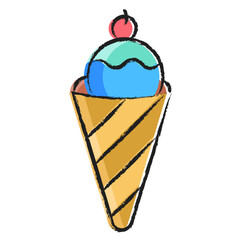 Hand drawn Ice icon