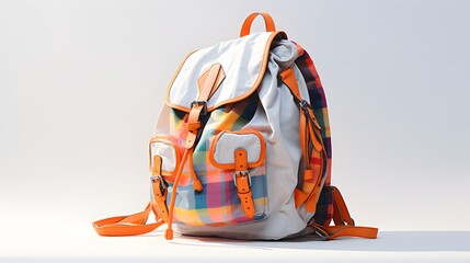 backpack on a white background