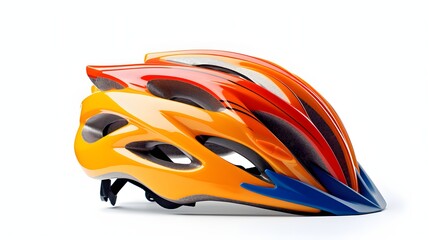 Fototapeta premium bike helmet on a white background