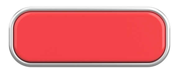 Fototapeta premium 3D button. Empty button. 3D illustration.