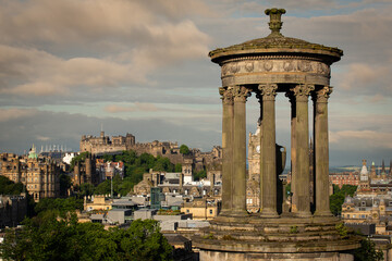 View on Edinburgh Old Town ,Calton Hill 