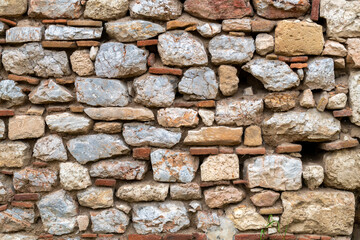 Ruins of Hadrian's Library near Monastiraki Square in Athens, Greece.

