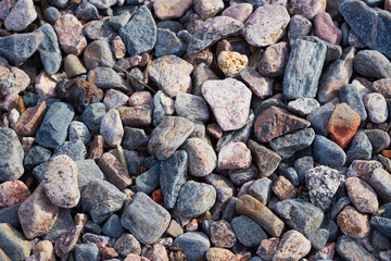 Natural background made of colored stones.