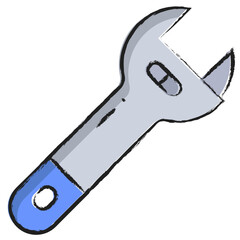 Hand drawn Wrench icon