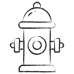 Hand drawn Hydrant icon