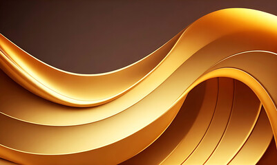 Photo Smooth golden wave background. Abstract. background
