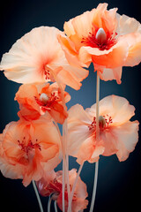 Orange poppy flowers
