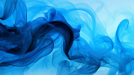 Obraz premium Blue smoke on a blue background