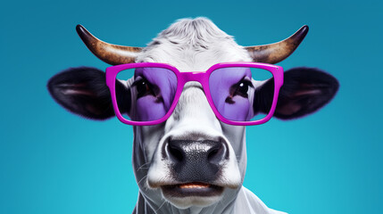A cow with a fashionable twist -