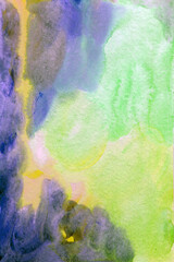 Hand drawn watercolor green red texture