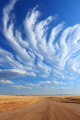 Fototapeta premium sand dunes and blue sky
