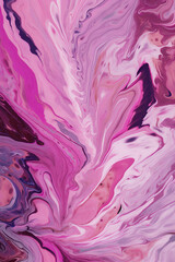 Obraz premium FLUID ART pink and purple colors.generative ai image