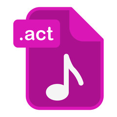 ACT Audio Icon - Sound Format Symbol